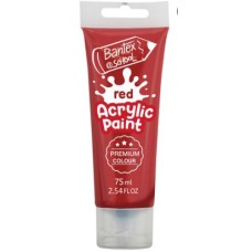 Acrylic Paint Bantex - Red 75ml 