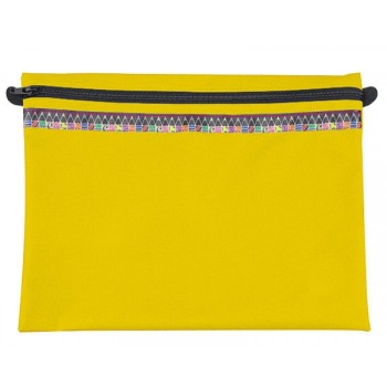 Bantex A4 Landscape Book Bag - Yellow