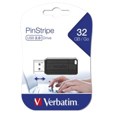 Memory Stick Verbatim Pinstripe 32Gig