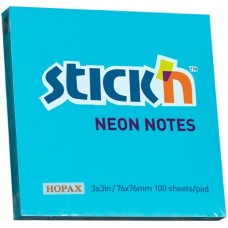 Stick N' Notes Neon 76 X 76Mm Blue