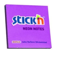 Stick N' Notes Neon 76 X 76Mm Purple