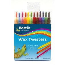 Wax Crayons Retractable Bostik 12'S