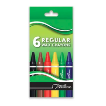 6 Piece Wax Crayon Set