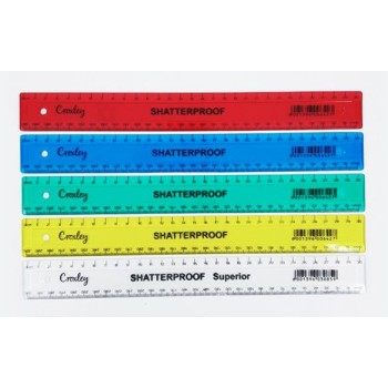 Ruler 30Cm Croxley Assorted Colours