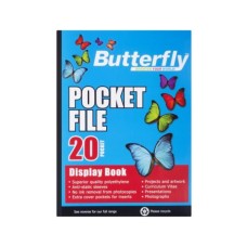 A4 20 Page Butterfly Flip File