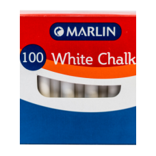 Chalk 100 Piece Marlin White
