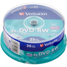 DVD +Rw Verbatim Jewel Case 4X 4.7G