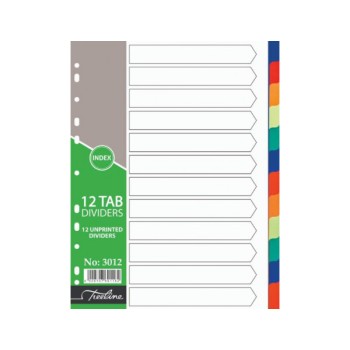 Divider Board A4 Numbered 1-20 Rainbow