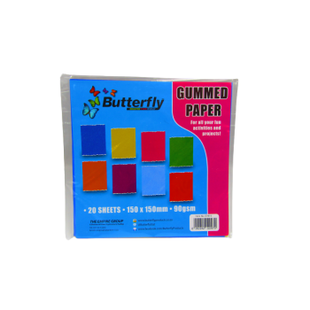 Gummed Paper Squares Butterfly