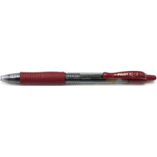 Pilot G2 Gel Ink Pen Fine Red 0.5Mm