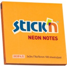 Stick N' Notes 76 X 76Mm Light Orange