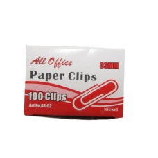 Paper Clips - 33Mm Silver All Office